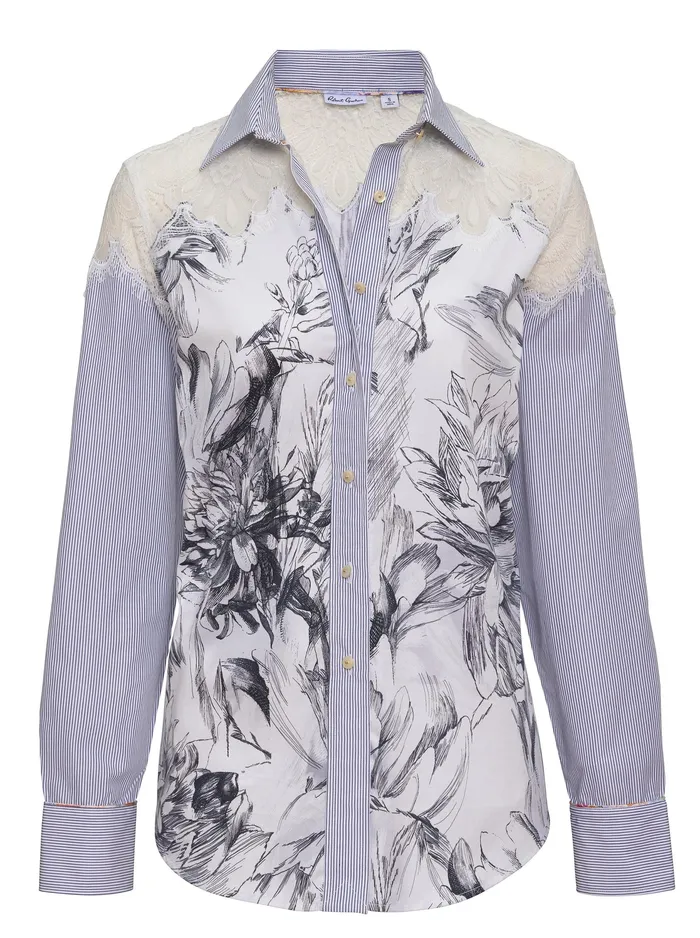 Robert Graham Tops Women CARRIE SHIRT White