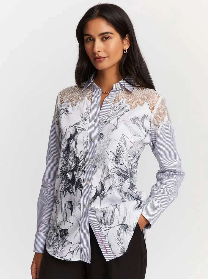 Robert Graham Tops Women CARRIE SHIRT White