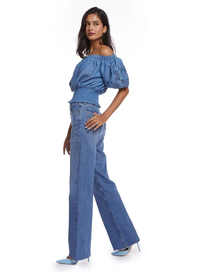 Robert Graham Tops Women ESME BLOUSE Indigo