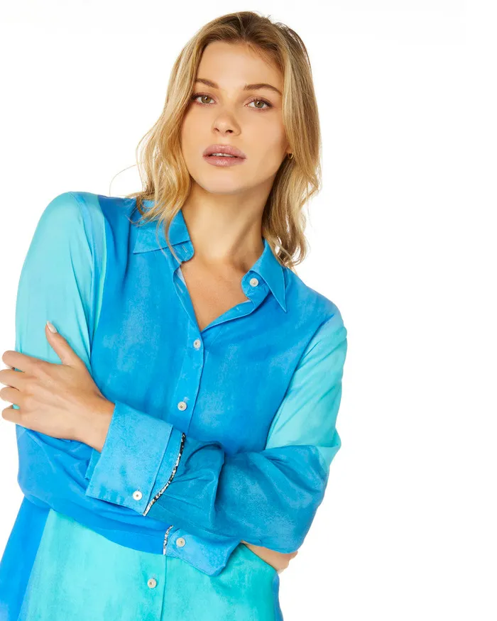 Robert Graham Tops Women GABRIELA SHIRT Seafoam
