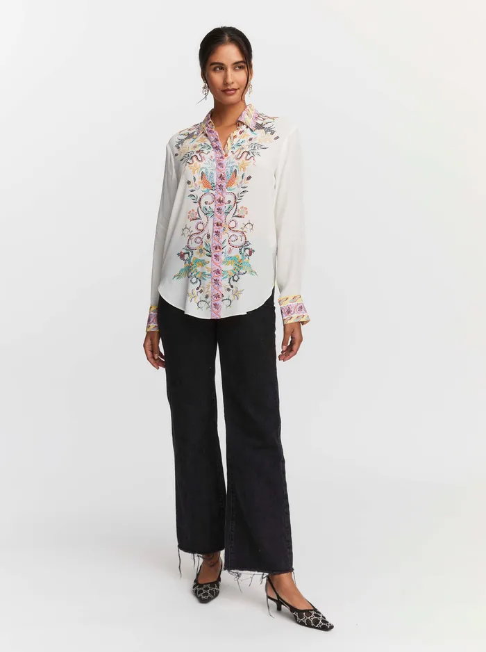 Robert Graham Tops Women GABRIELA SHIRT White
