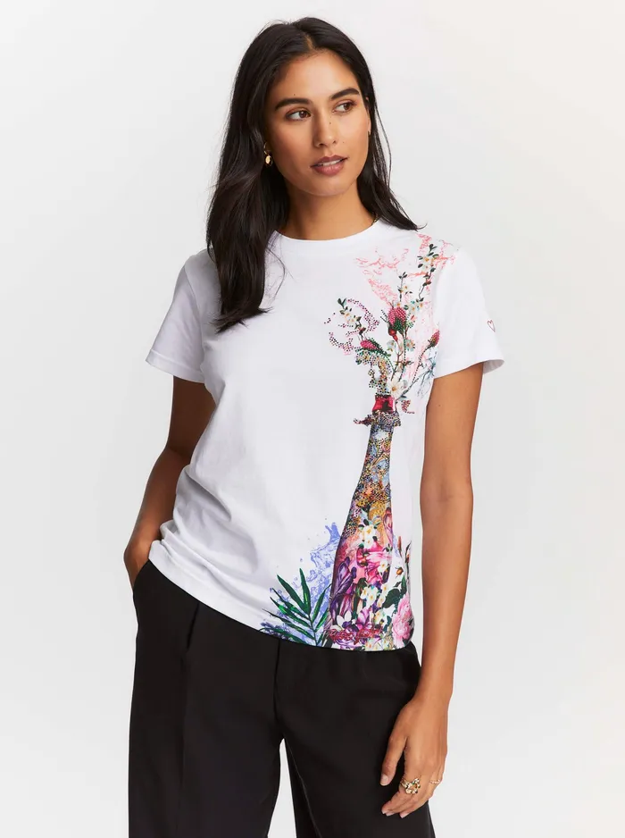 Robert Graham Tops Women GARDEN PARTY TSHIRT White