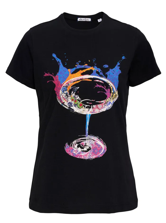 Robert Graham Tops Women MAGUERITE TSHIRT Black
