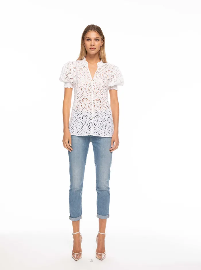 Robert Graham Tops Women MILA BLOUSE Yellow