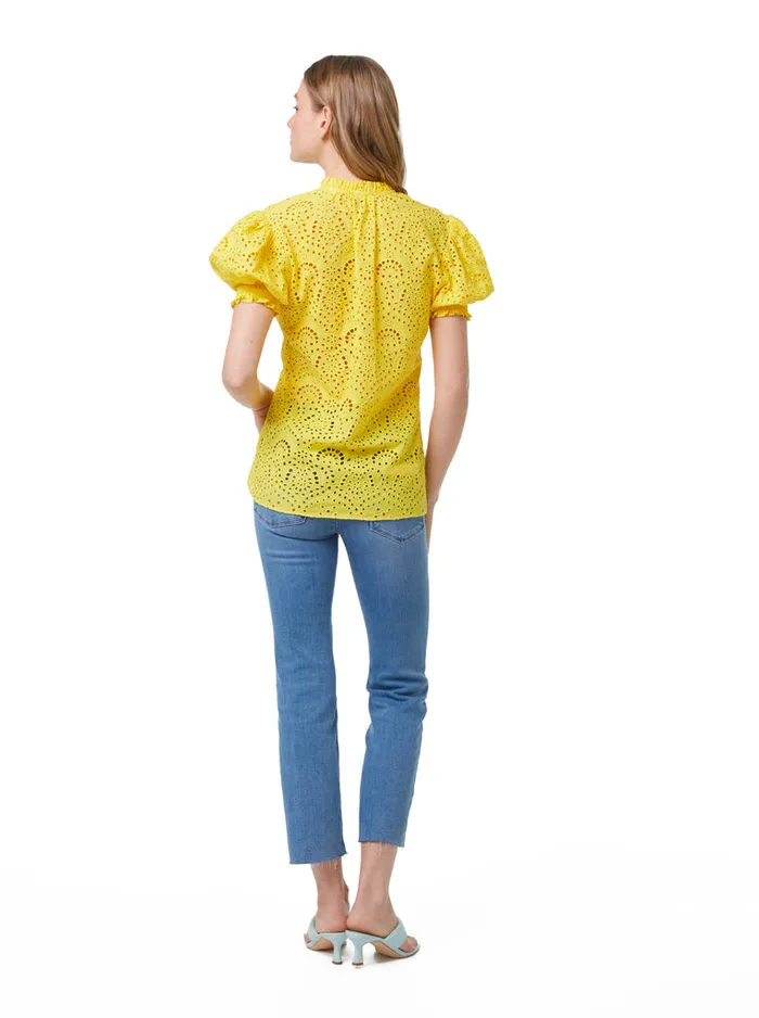 Robert Graham Tops Women MILA BLOUSE Yellow