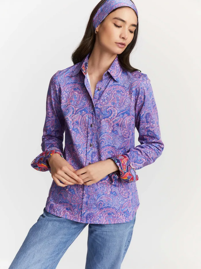 Robert Graham Tops Women PRISCILLA SHIRT Blue