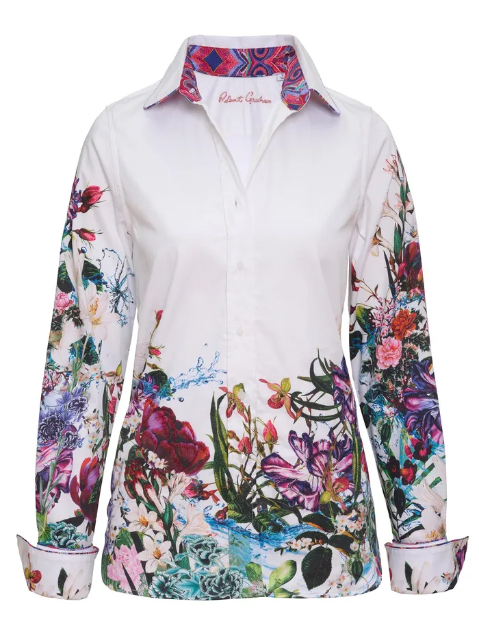 Robert Graham Tops Women PRISCILLA SHIRT White