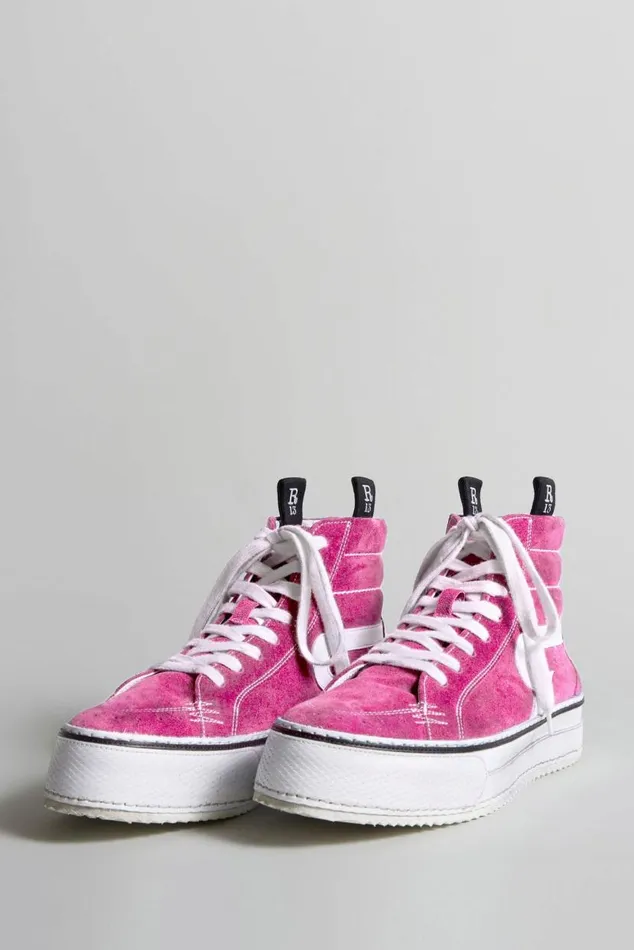 ROGUE HIGH TOP 8211 PINK SUEDE Women R13 Shoes