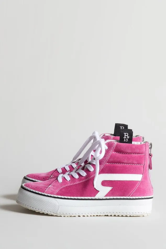 ROGUE HIGH TOP 8211 PINK SUEDE Women R13 Shoes