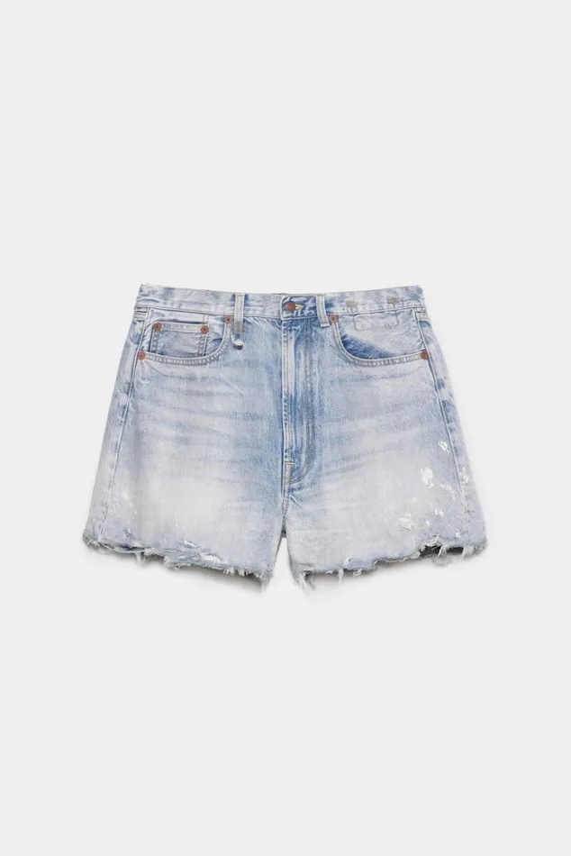 Ros Baggy Short 8211 Stevie Blue Official Site Women R13 Denim
