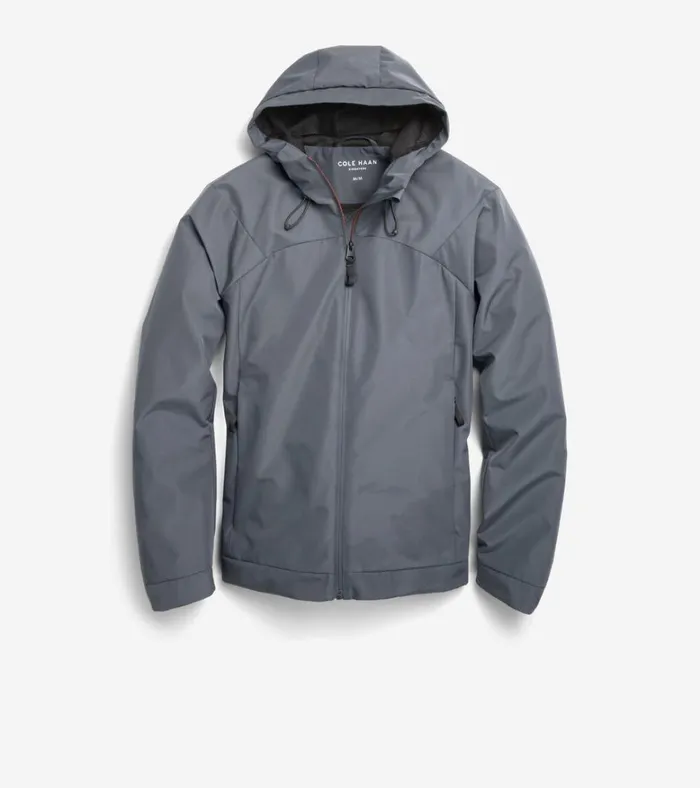 Running Jacket Gray Men Cole Haan Softshell Jackets