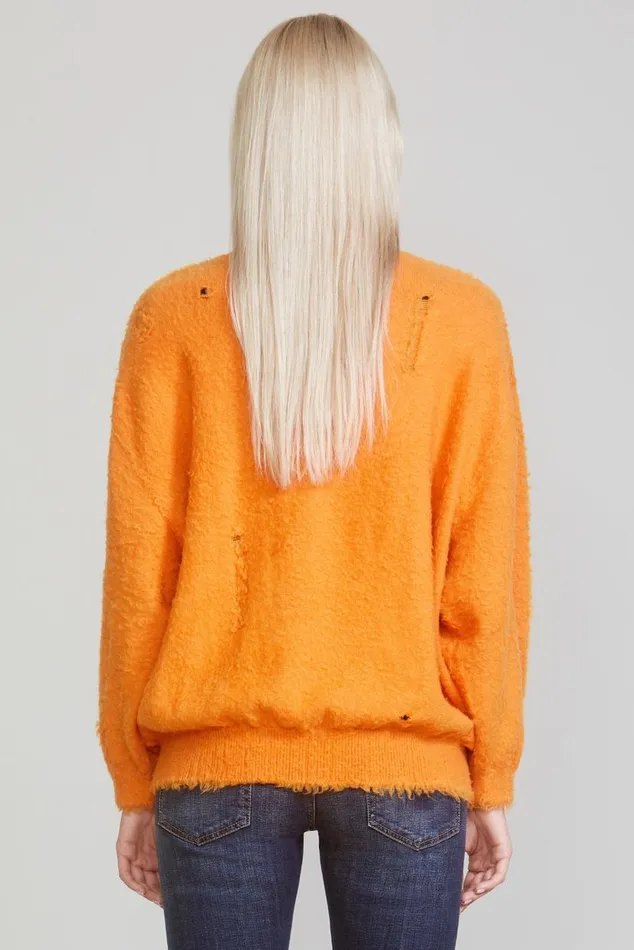 SHAGGY OVERSIZED SWEATER 8211 ORANGE Women R13 Sweaters