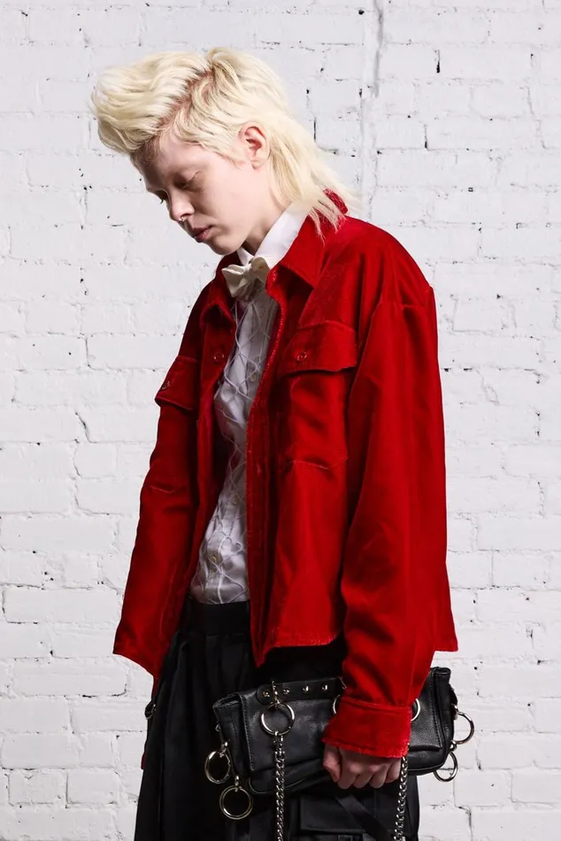 SHRUNKEN CPO 8211 RED VELVET Women R13 Jackets and Coats
