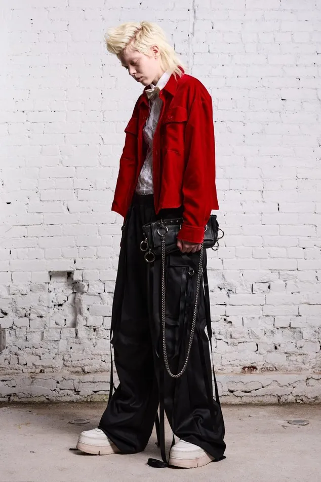 SHRUNKEN CPO 8211 RED VELVET Women R13 Jackets and Coats