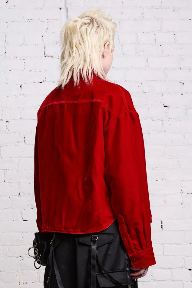 SHRUNKEN CPO 8211 RED VELVET Women R13 Jackets and Coats