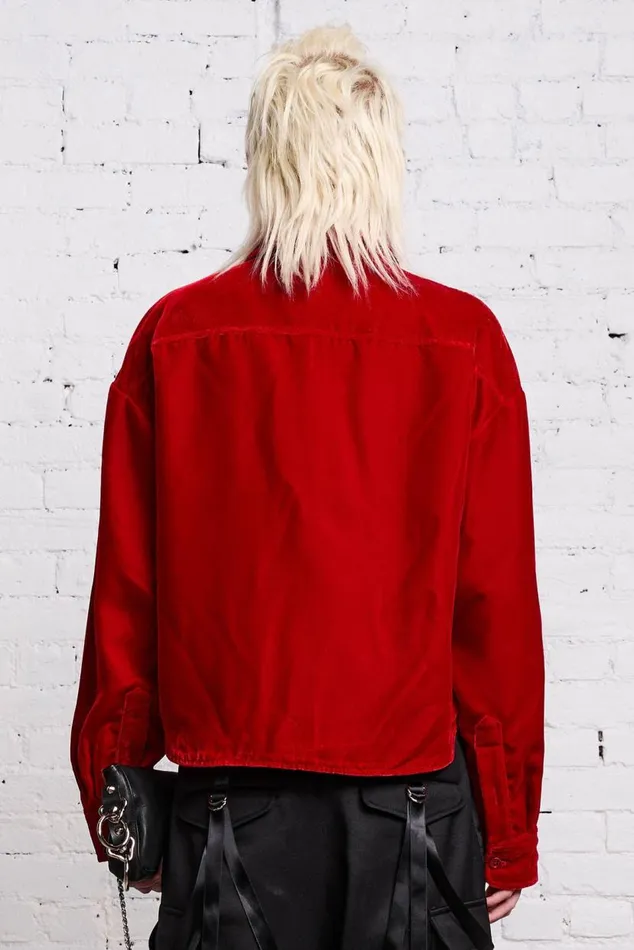 SHRUNKEN CPO 8211 RED VELVET Women R13 Jackets and Coats