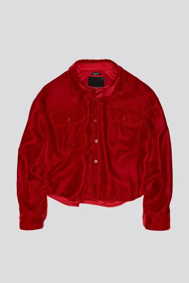 SHRUNKEN CPO 8211 RED VELVET Women R13 Jackets and Coats