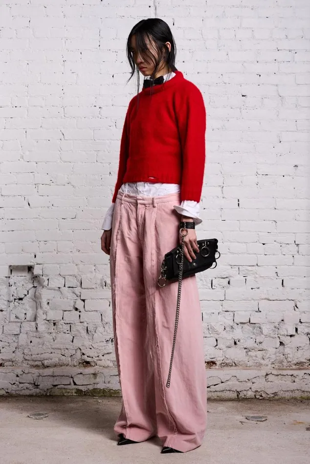 SHRUNKEN CREWNECK 8211 RED Women R13 Tops