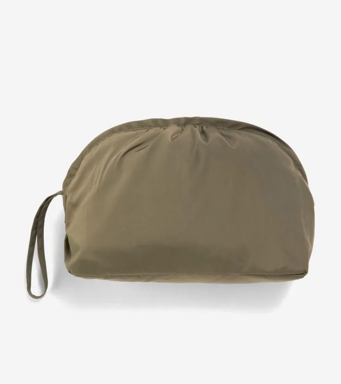 Signature Packable Hooded Rain Jacket Olive Green Women Cole Haan Rain Jackets