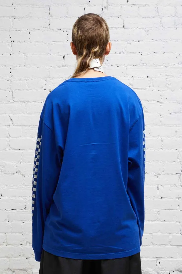 SKATE LONG SLEEVE T 8211 BLUE Women R13 Tops