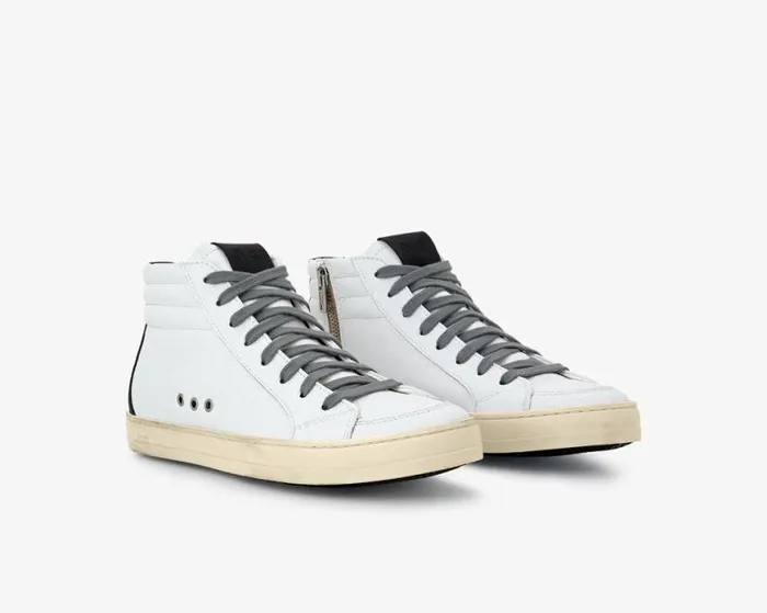 Skate Recycled WhiteBlack Men P448 High Tops Skate Recycled WhiteBlack Men P448 High Tops