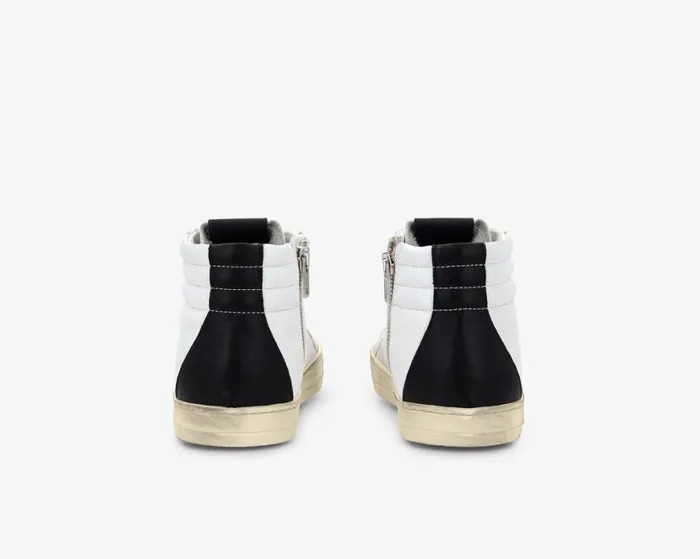 Skate Recycled WhiteBlack Men P448 High Tops Skate Recycled WhiteBlack Men P448 High Tops
