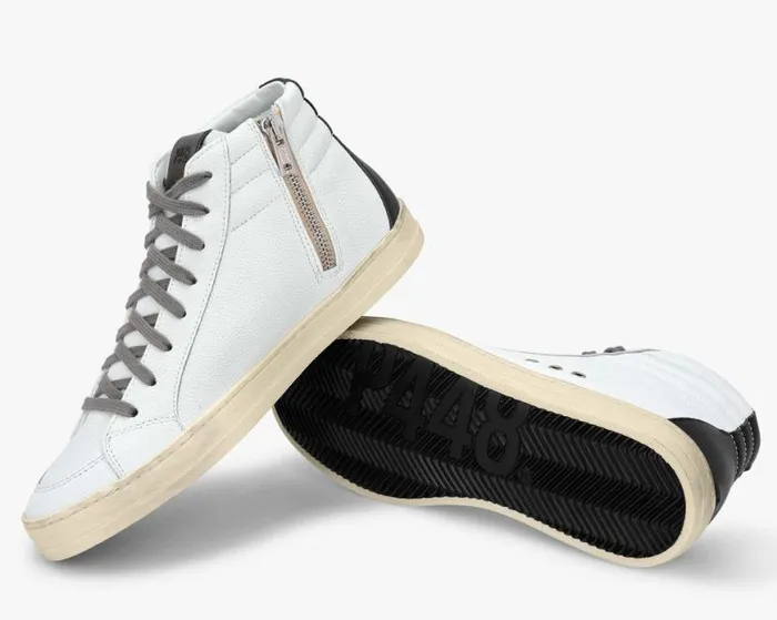 Skate Recycled WhiteBlack Men P448 High Tops Skate Recycled WhiteBlack Men P448 High Tops