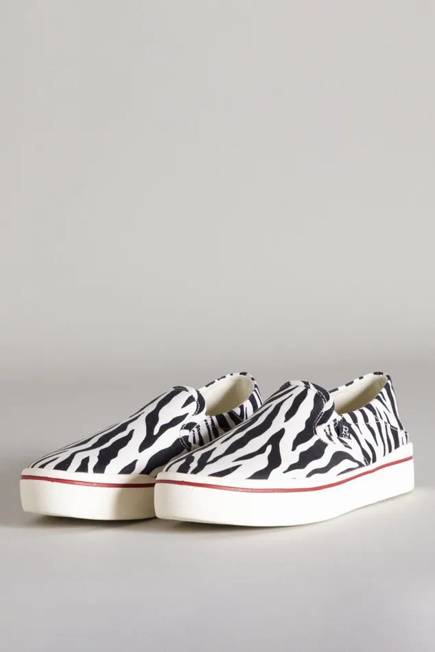 SLIP ON SNEAKER 8211 ZEBRA Men R13 Footwear