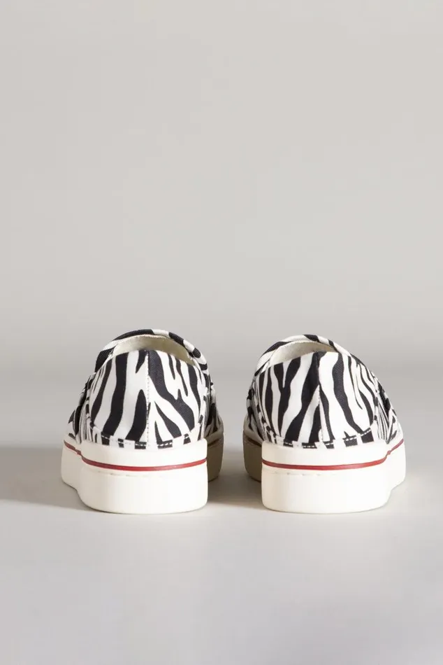 SLIP ON SNEAKER 8211 ZEBRA Men R13 Footwear