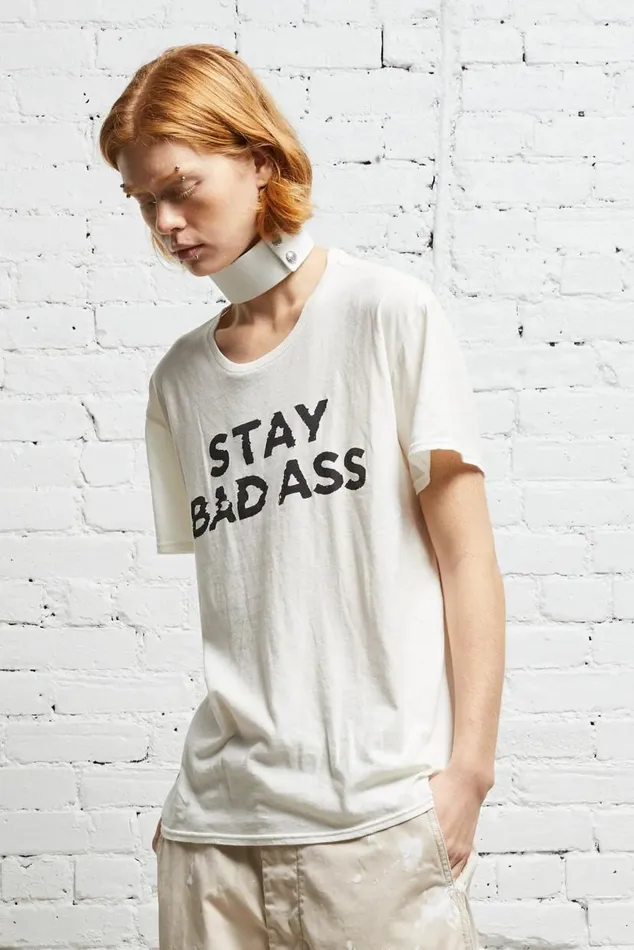 STAY BADASS BOY T 8211 ECRU Women R13 Tops