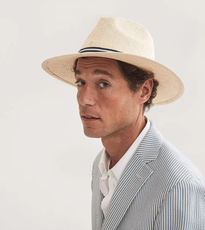 Straw Fedora Natural MenWomen Cole Haan Hats