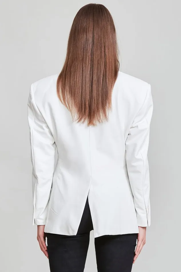 Strong Shoulder Notch Lapel Blazer Official Site Women R13 Jackets and Coats