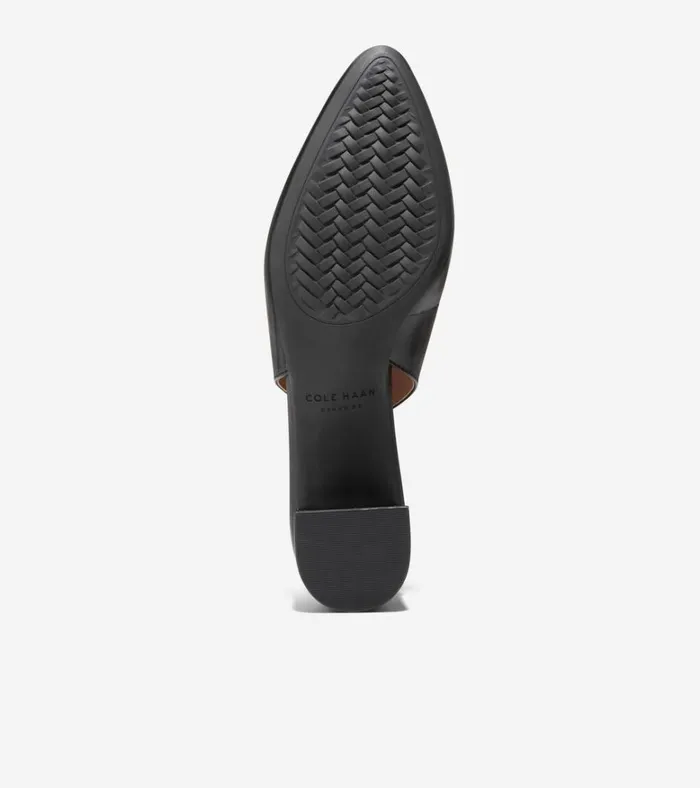 The GoTo Slingback Pump 45MM Black Leather Women Cole Haan Heels and Pumps