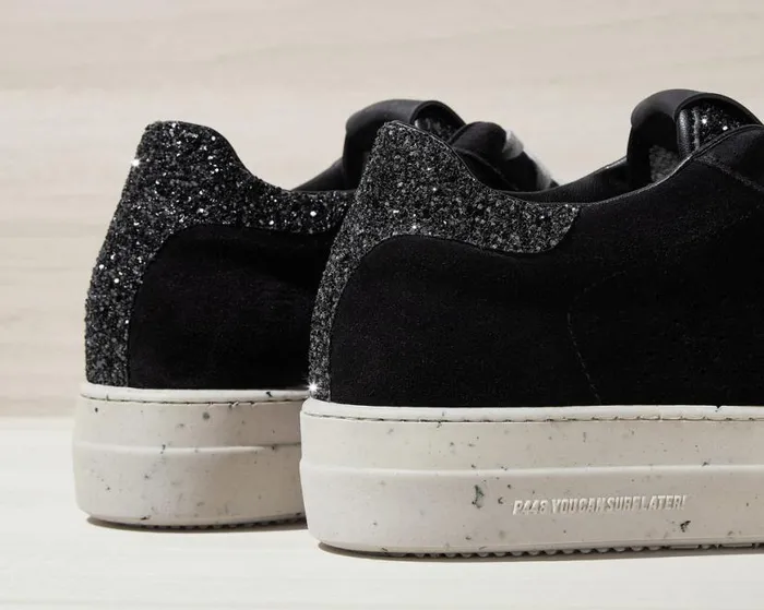 Thea Recycled BlackGun Women P448 Low Tops