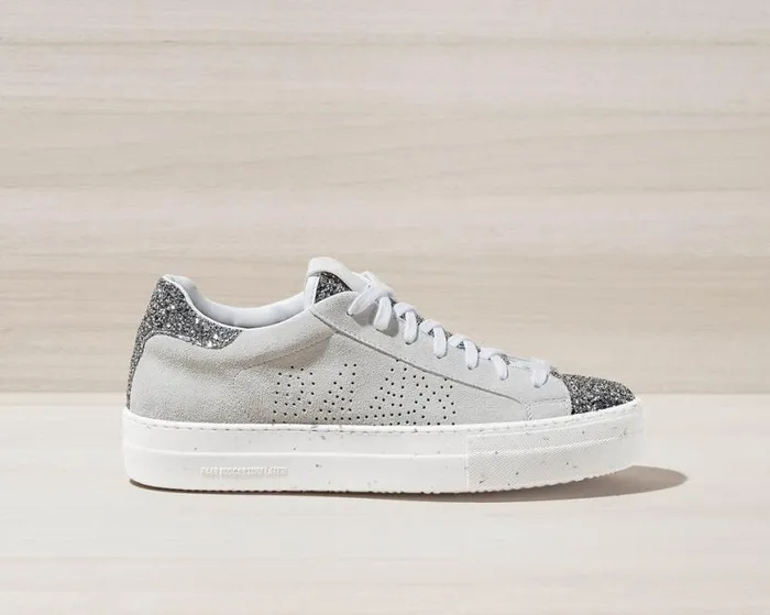 Thea Recycled WhiteSilver Women P448 Low Tops