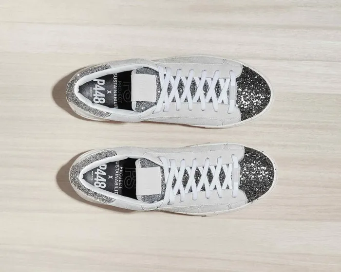 Thea Recycled WhiteSilver Women P448 Low Tops