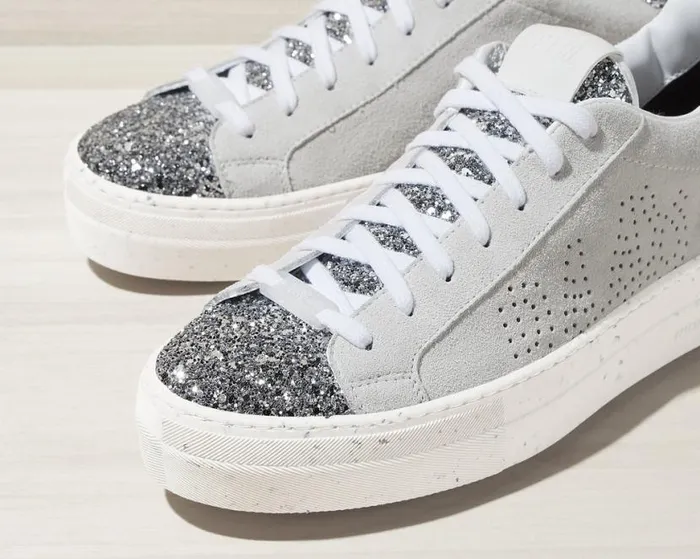 Thea Recycled WhiteSilver Women P448 Low Tops