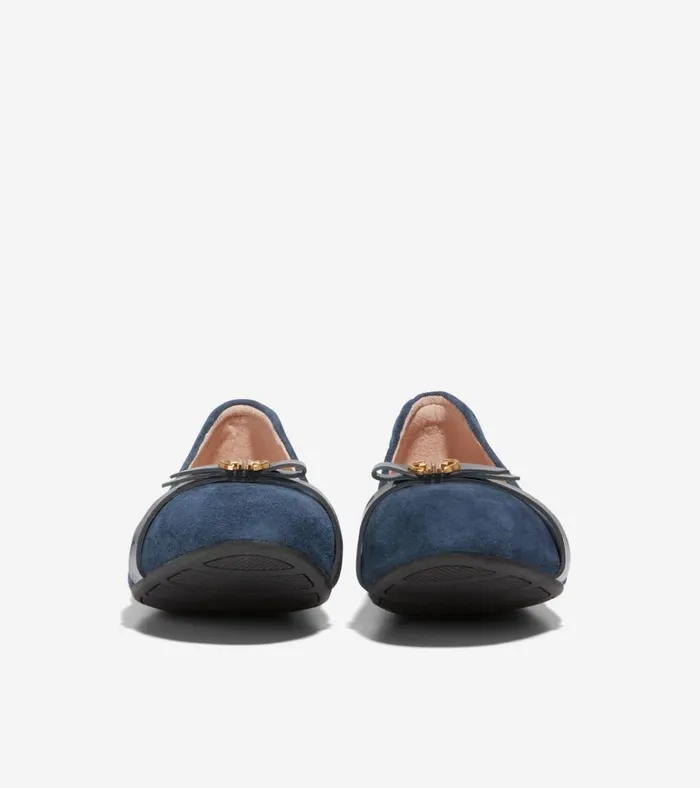 Tova Bow Ballet Flats Navy Blazer Women Cole Haan Flats and SlipOns