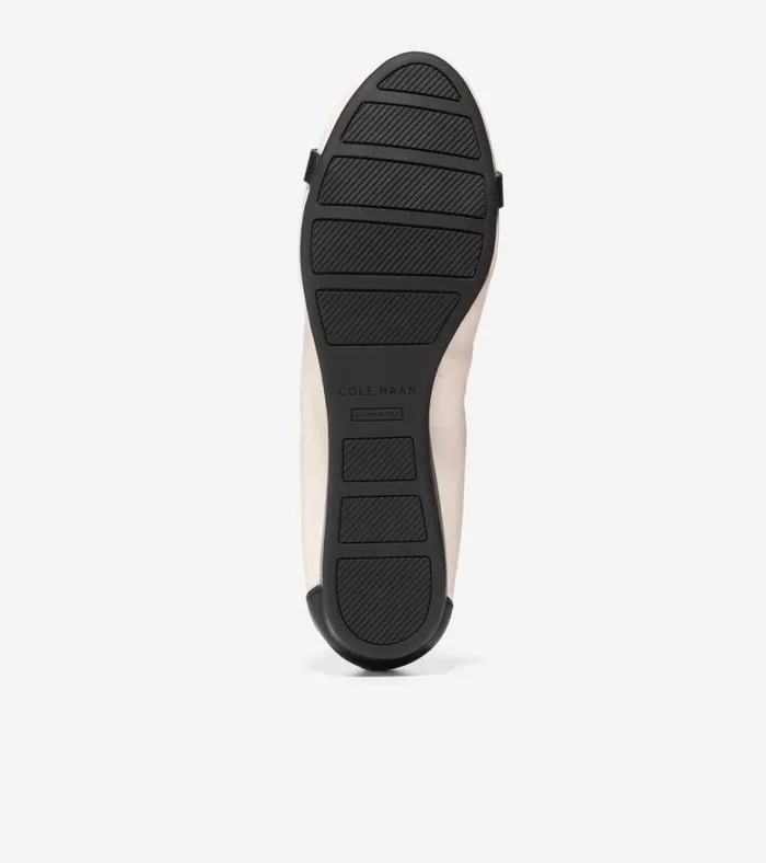 Tova Bow Ballet Ivoryblack Women Cole Haan Flats and SlipOns Tova Bow Ballet Ivoryblack Women Cole Haan Flats and SlipOns