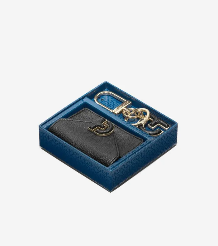 Town Card Case Gift Set Black Women Cole Haan Wallets and Wristlets