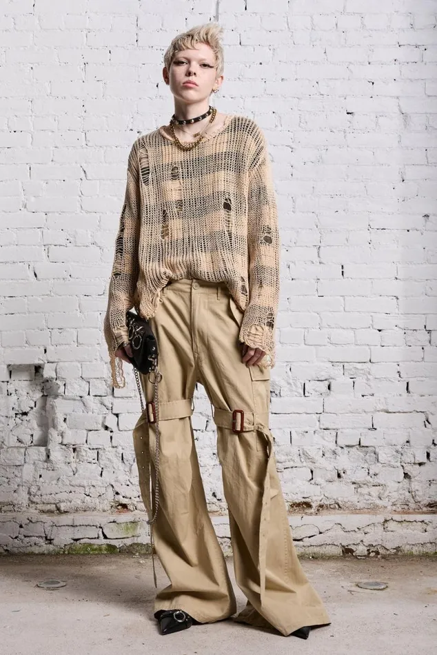 TRENCH CARGO 8211 LIGHT KHAKI Women R13 Pants and Shorts