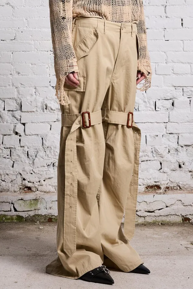 TRENCH CARGO 8211 LIGHT KHAKI Women R13 Pants and Shorts