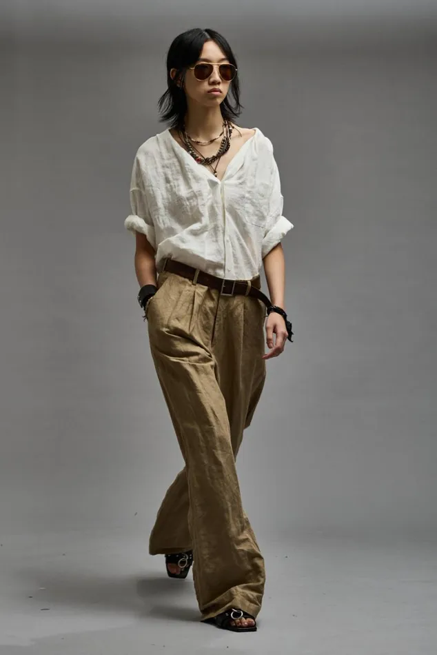 TWISTED NECK SHIRT 8211 WHITE Women R13 Tops