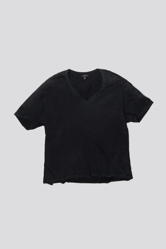 VNECK RELAXED T 8211 BLACK Women R13 TShirts