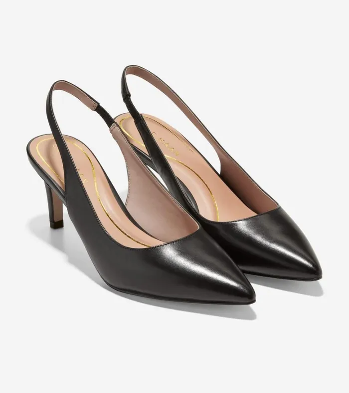 Vandam Sling Back Pumps Black Women Cole Haan Heels and Pumps