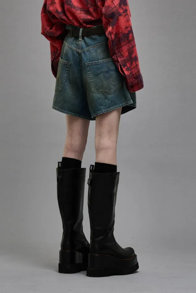 VENTI SHORT 8211 WILTON INDIGO Women R13 Denim