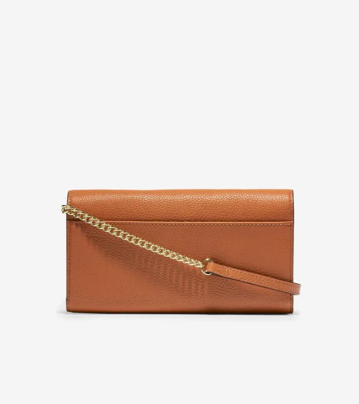 Wallet On A Chain British Tan Women Cole Haan Wallets and Wristlets