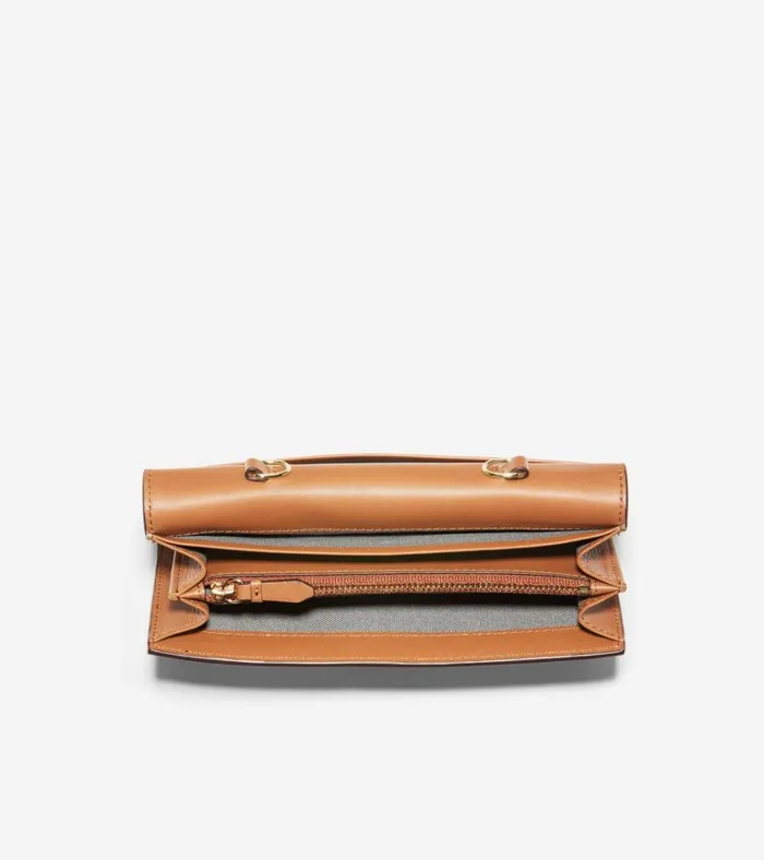 Wallet On A Chain British Tan Women Cole Haan Wallets and Wristlets