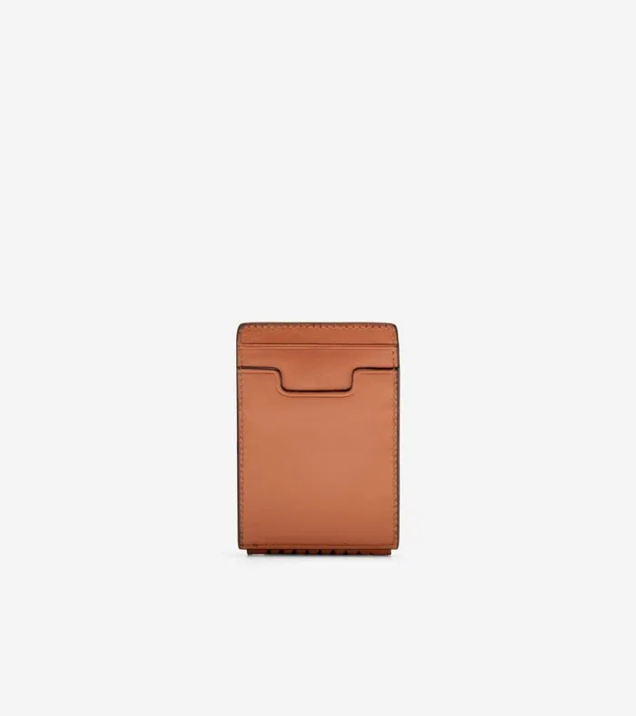 Washington Perforated Card Case British Tan Men Cole Haan Wallets