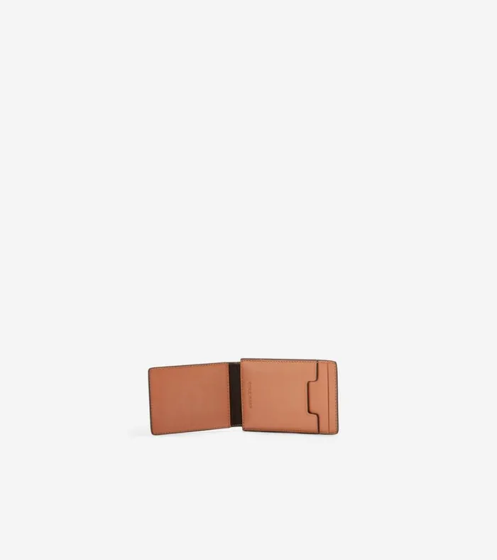 Washington Perforated Card Case British Tan Men Cole Haan Wallets